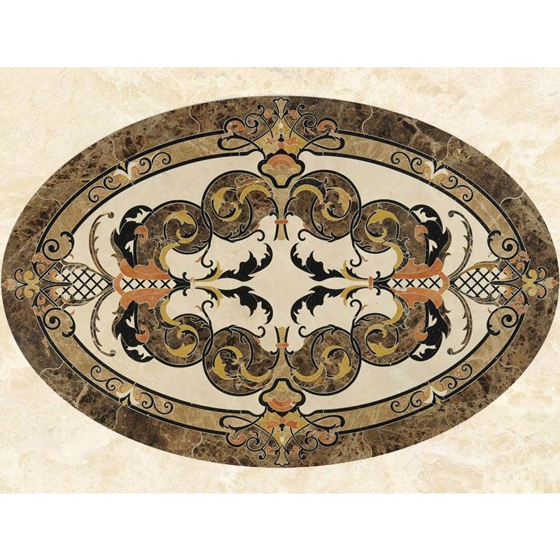 Luxury Stone Italian Marble Flooring Prices Marble Waterjet Medallions Hall Flooring