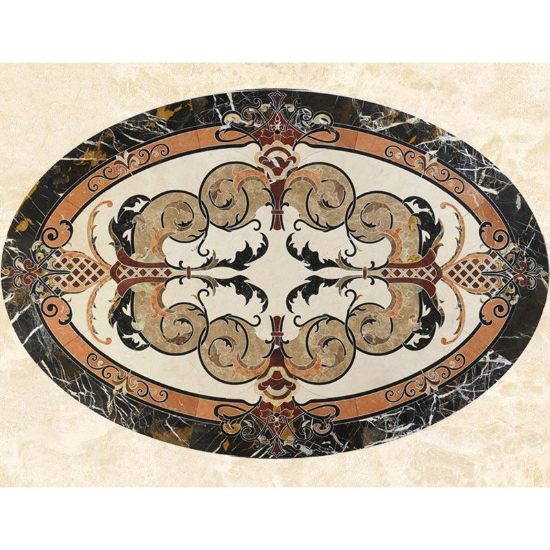 Luxury Stone Italian Marble Flooring Prices Marble Waterjet Medallions Hall Flooring