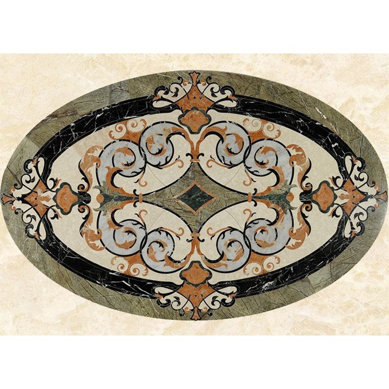 Luxury Stone Italian Marble Flooring Prices Marble Waterjet Medallions Hall Flooring