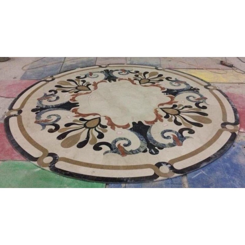 Water Jet Marble Decorative Medallion Tiles