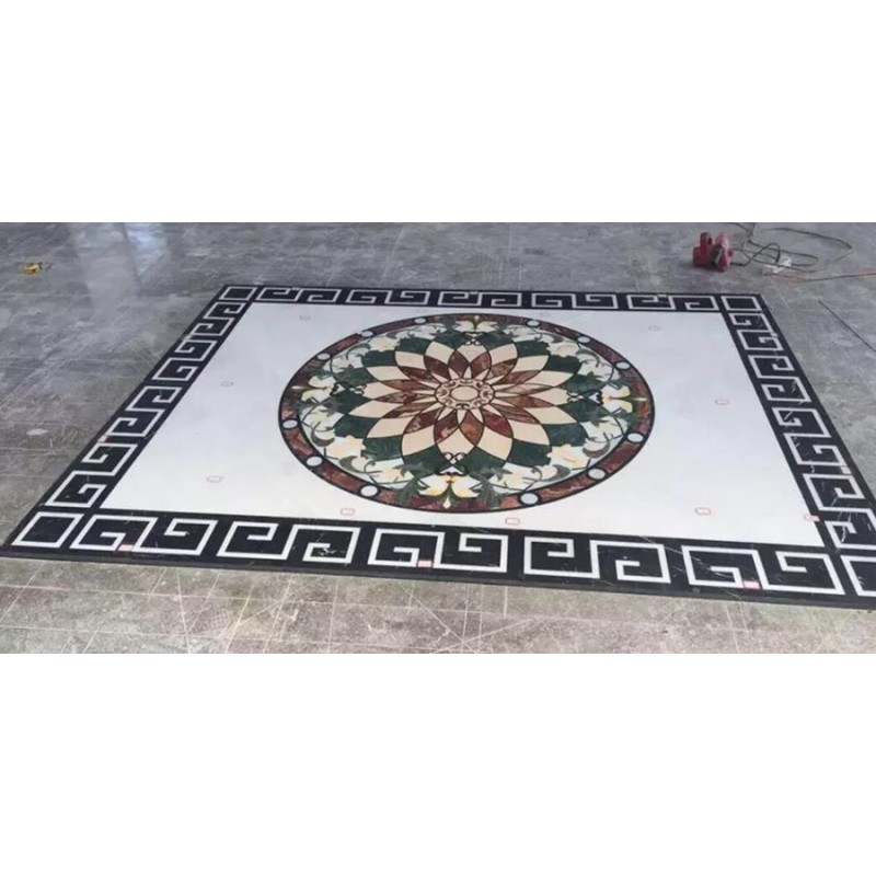 Water Jet Marble Decorative Medallion Tiles