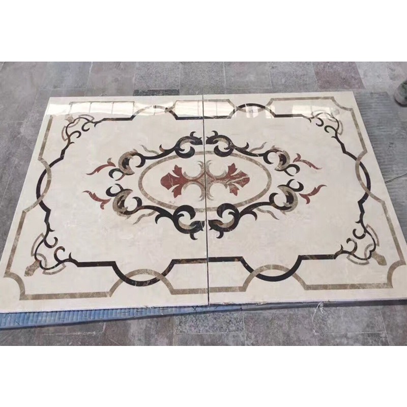 Rectangle Marble Waterjet Medallion Flooring