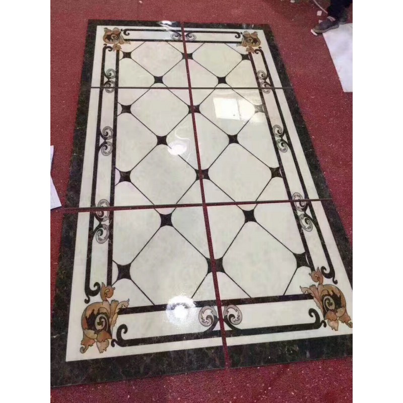 Rectangle Marble Waterjet Medallion Flooring