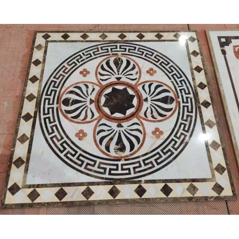 Water Jet Marble Decorative Medallion Tiles