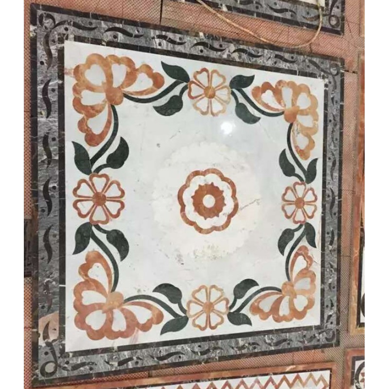 Water Jet Marble Decorative Medallion Tiles