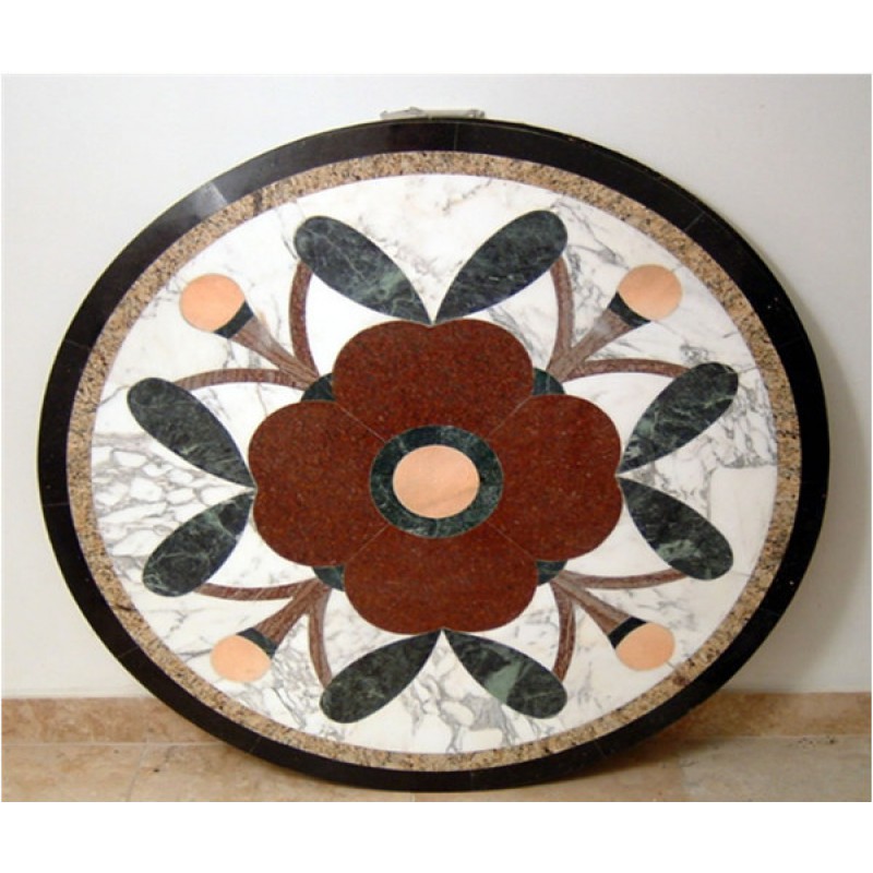 Natural Stone Waterjet Medallion Floor Inlay