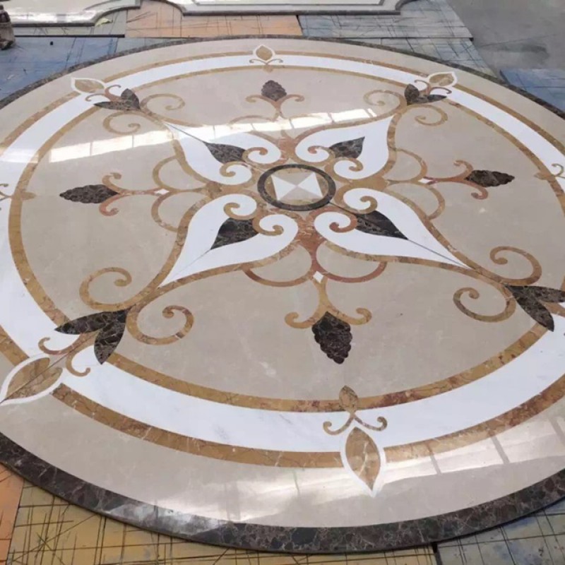 Round Mosaic Medallion Floor Tile