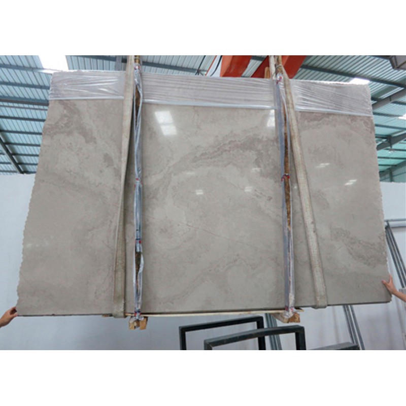 Large Slabs White Wooden Cross Cut Marble For Flooring Tile