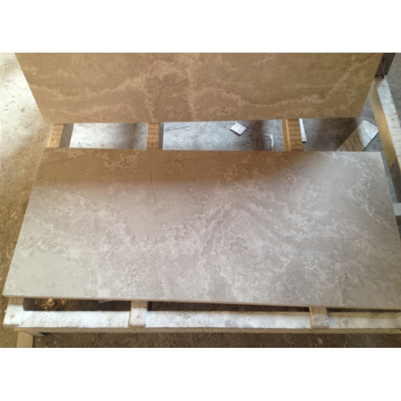 Large Slabs White Wooden Cross Cut Marble For Flooring Tile