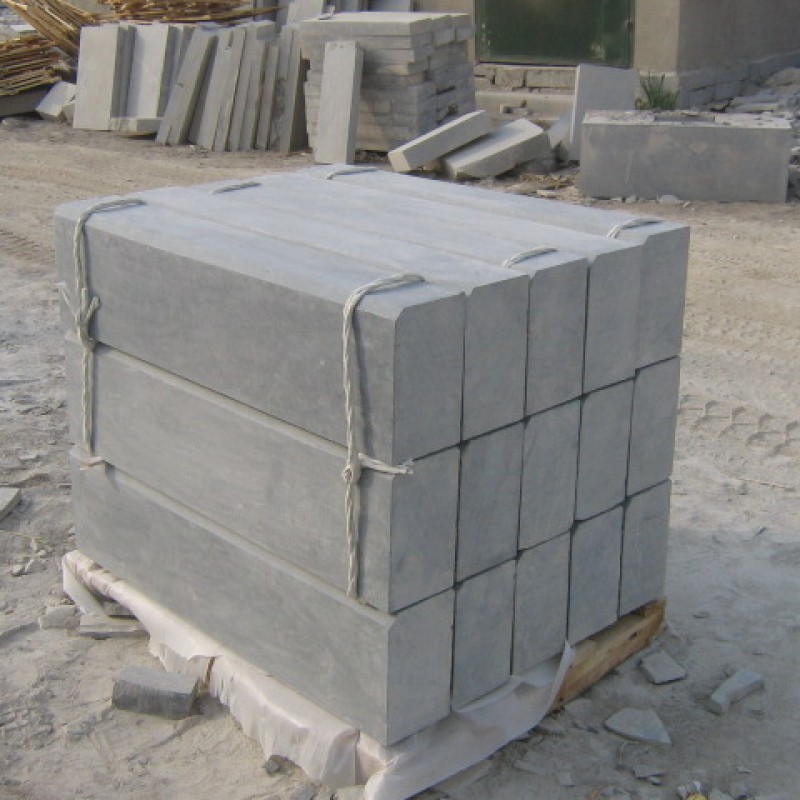 Limestone Bluestone Chunks 20X20X50CM Curbstone Sandblasted Surface