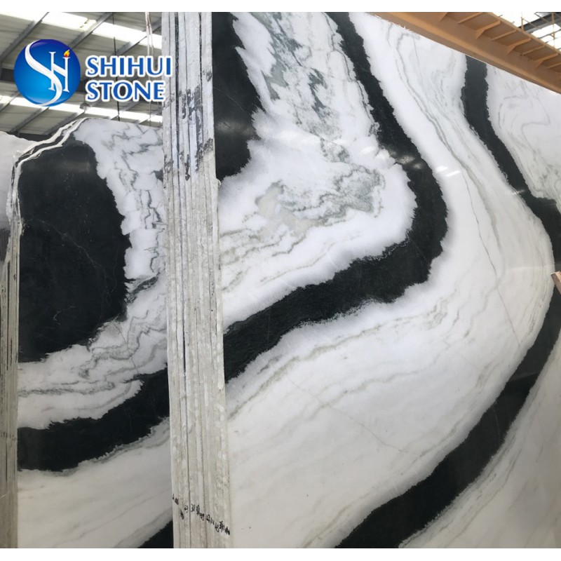 Chinese Cheap Natural Slab Panda White Marble Stone