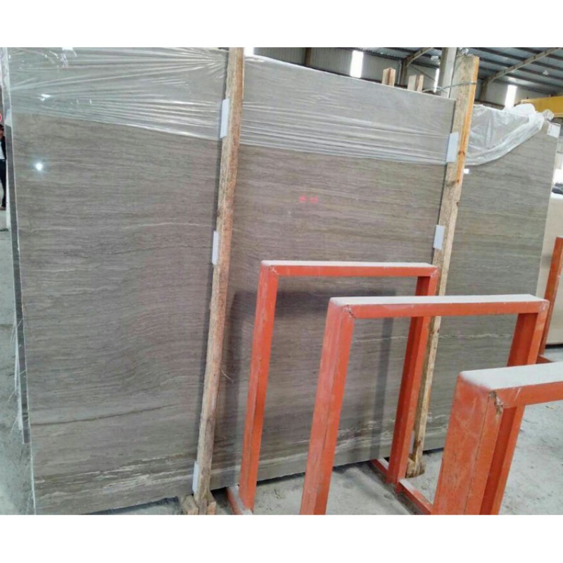 Chinese Natural Stone Vein Slab Coffee Wood Marble