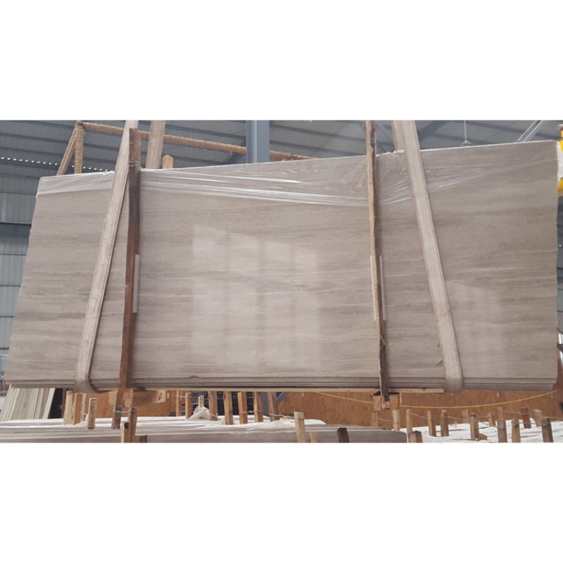 Chinese Natural Stone Vein Slab Wood Grey Marble