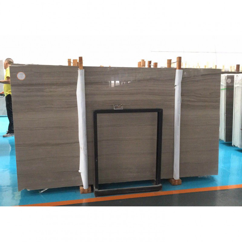 Manufacturer Supplier Polished Grey Athens Wooden Marble