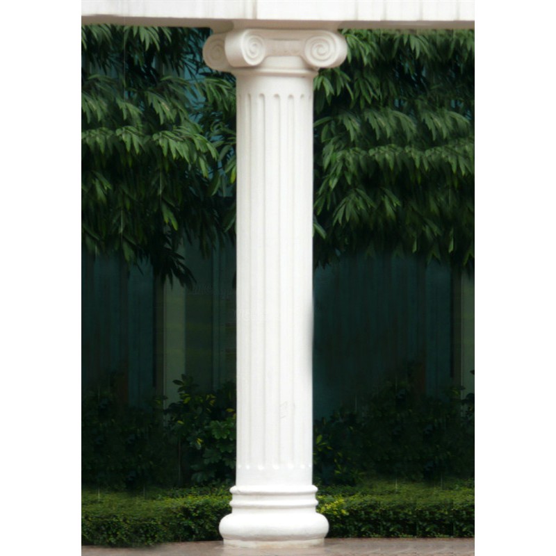 White Marble Pillar Stone Column Outdoor Building Gazebo Decoration