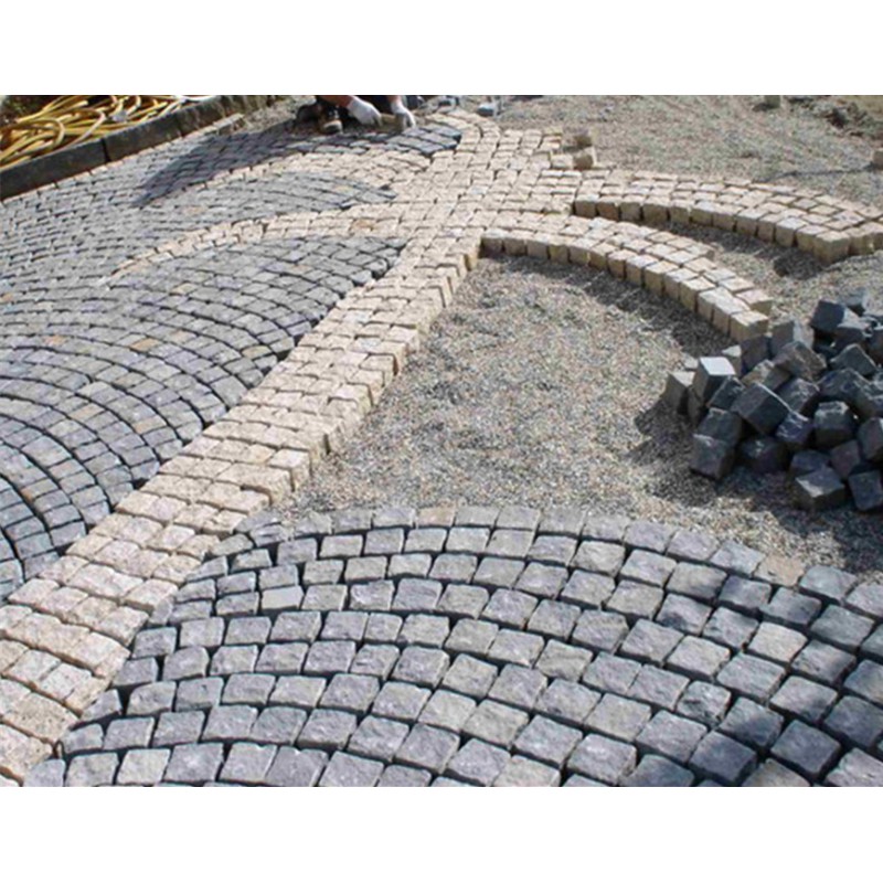 Factory Supply Natural Granite Cobble Stone Cube Stone For Outdoor Paving