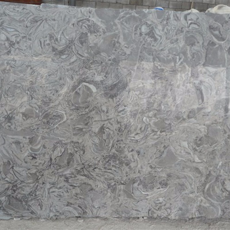 Overlord Flower Grey Marble Floor Tiles 150x150 For Floor Design