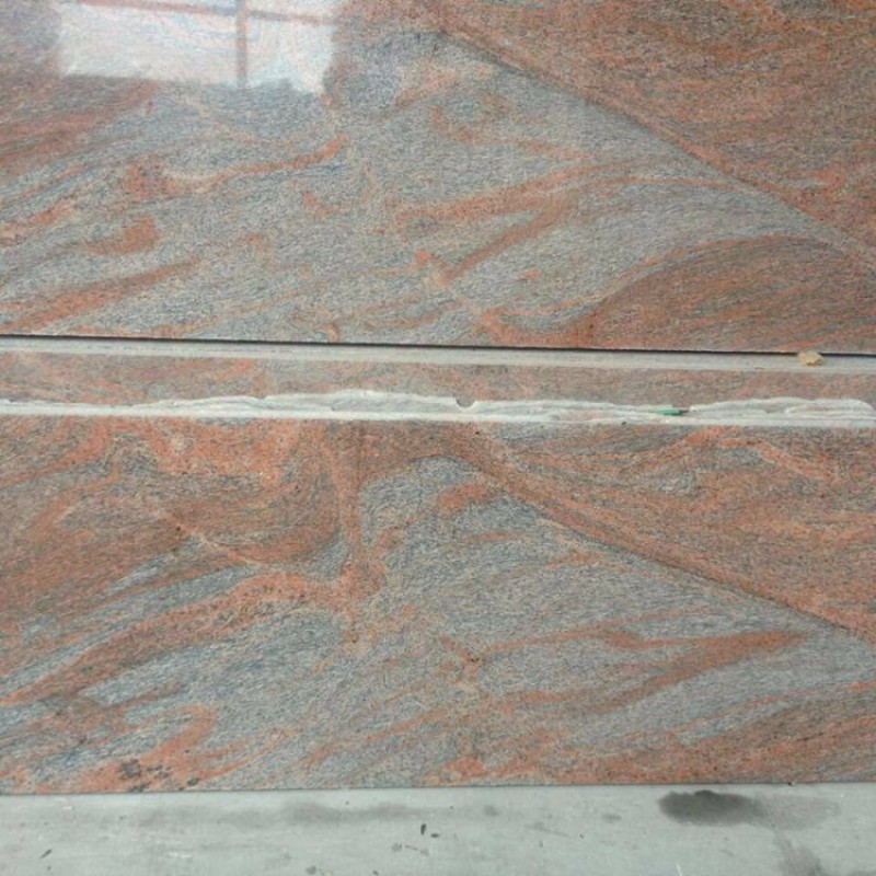 Red Multicolor Raw Granite Small Slabs For Indian Granite Buyers