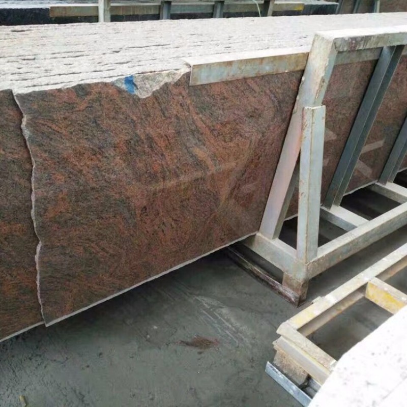 Red Multicolor Raw Granite Small Slabs For Indian Granite Buyers