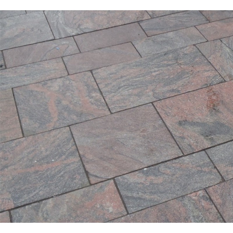 Wholesale Flamed New Multicolor Red Color Granite Stone Outdoor Floor Tiles