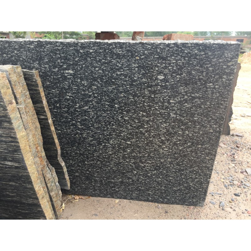 Cheap Sesame Black Granite Slab