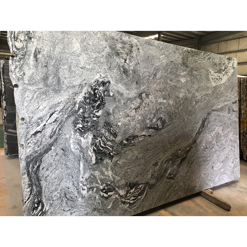 Cheap White Grey Color Granite Slab