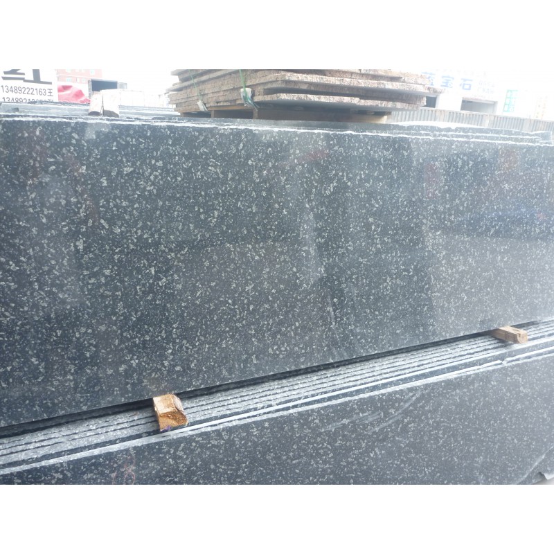 China Open Herding Black Galaxy Granite Slab Tile