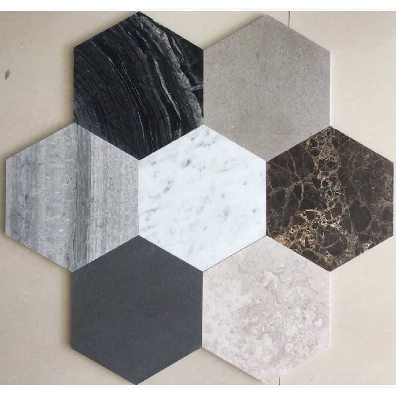 Hexagon Marble Mosaic Tiles