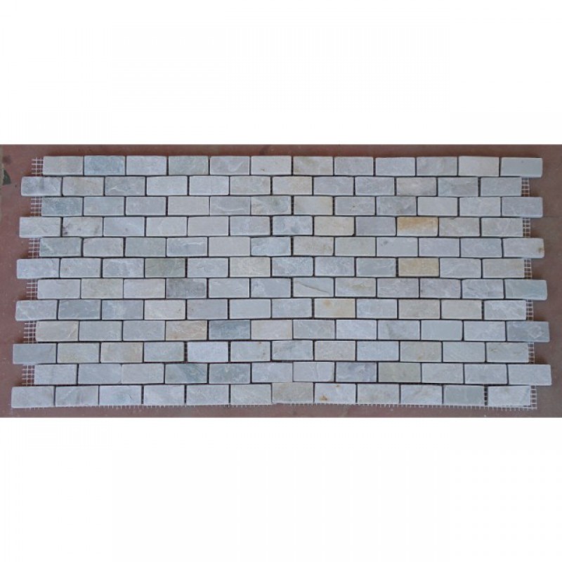 Himachal Snow White Quartzite Slate Mosaic Tile