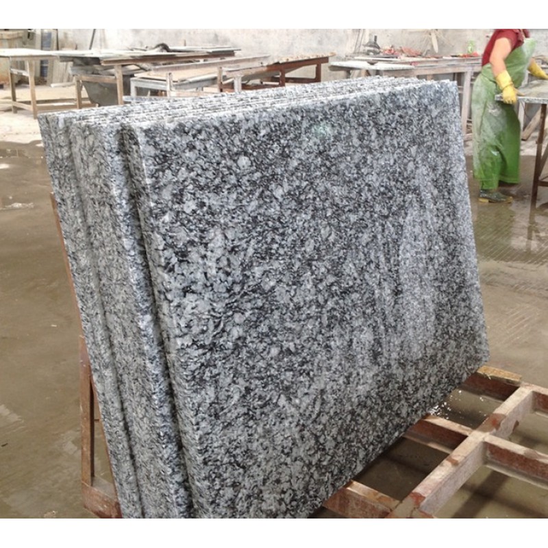 Natural Polished Wave White Granite For Exterior Wall Decoration Project