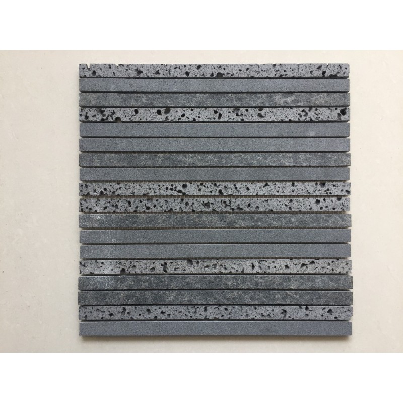 Grey Travertine Shape Natural Stone Marble Mosaic Tile For Wall And Floor Decoration