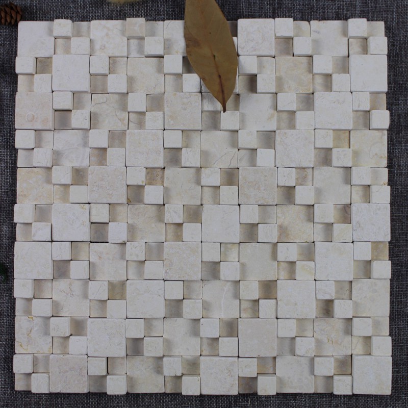 Design Stone Marble Wall Decorative Mosaic Tiles 30x30 Tumbled