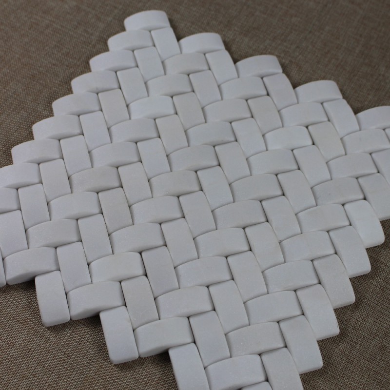 China Factory Natural White Marble Mozaik Stone Tiles