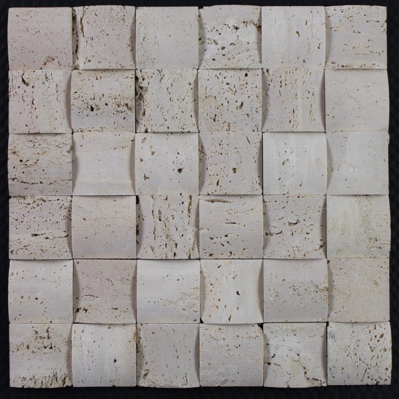 Natural Travertine Home Use 3d Stone Mosaic Tile With Cheap Price