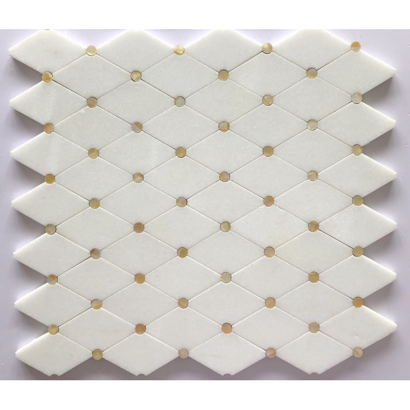 Waterjet Marble Mix Shell Decorative Mosaic Tiles