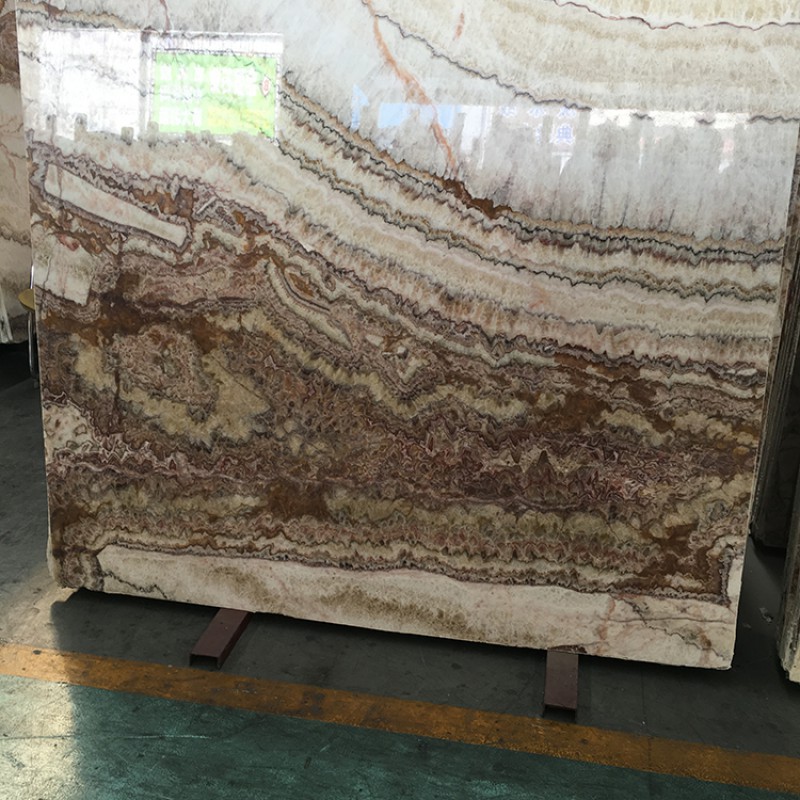 Bookmatched Transparent Red Dragon Onyx Stone Slab Price