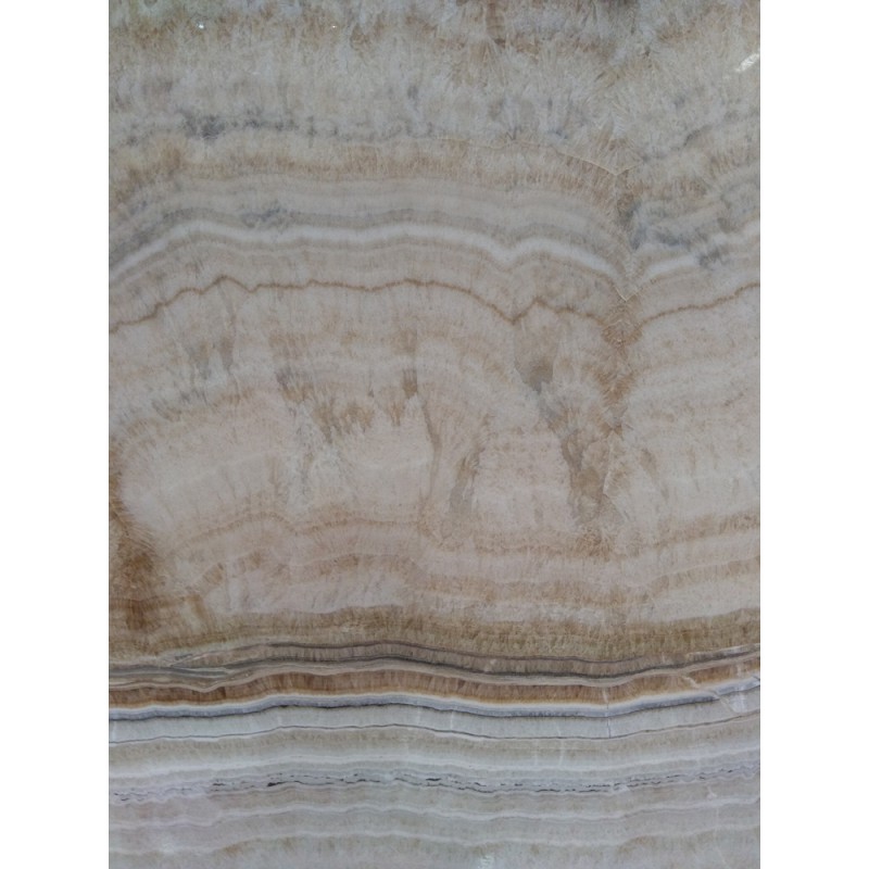 Brown Wood Vein Onyx Slab With White Veins