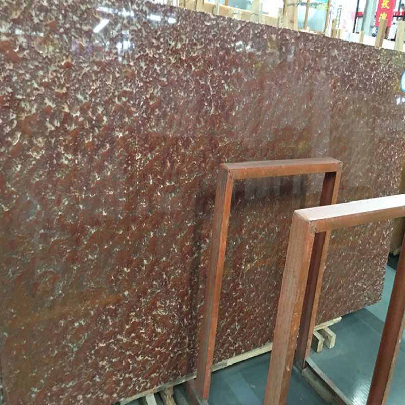 Customized Good Quality Natural Red Onxy Stone Slab