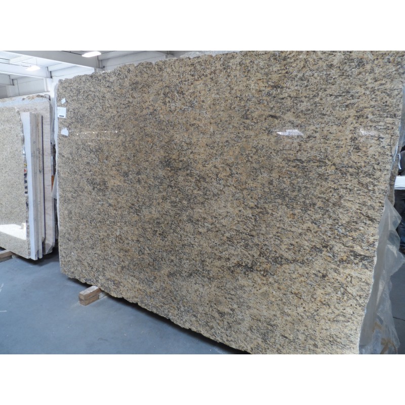 Good Look Yellow Brazilian Granite Slabs Giallo Cecilia With Medium Pattern