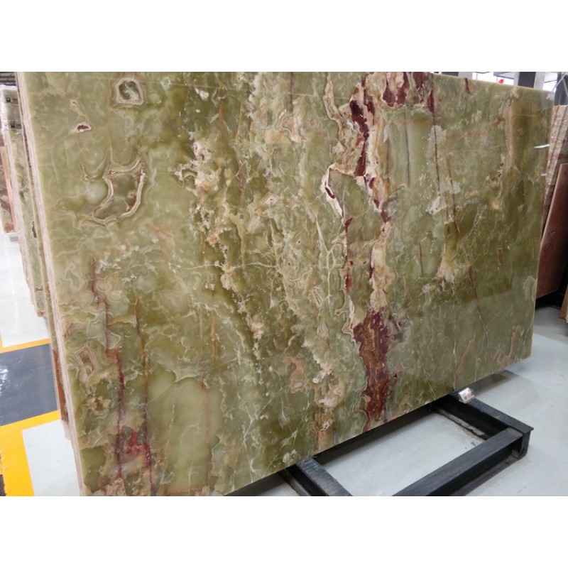 Home Decoration Natural Stone Green Onyx Slab