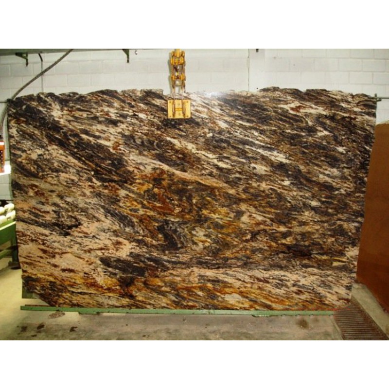 Natural Granite Brazil Golden Thunder Granite Slab Price