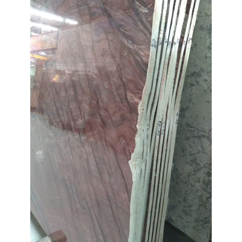 Ripple Wave Dark Red Onyx Slab