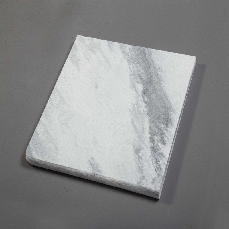 White Marble Outdoor Sandblasted Paving Stone Rain Cloud Stone