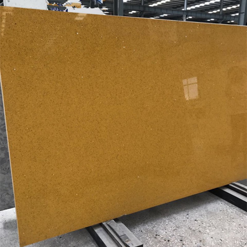 Wholesale Yellow Color Quartz Stone Artificial Quartz Slabs