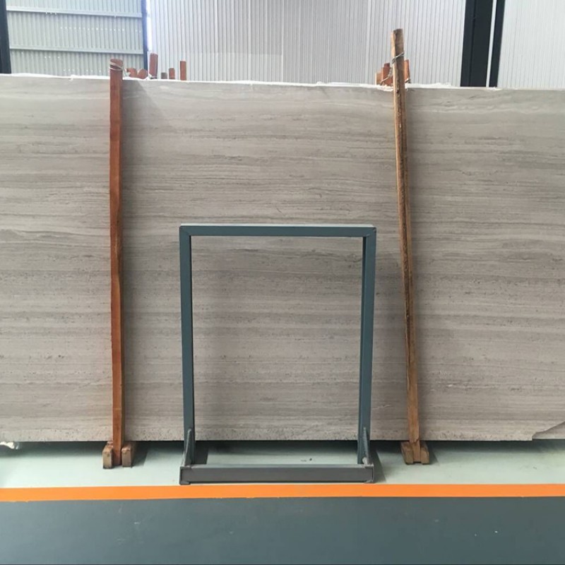 Wholesales Chinese White Wood Vein Marble Slab