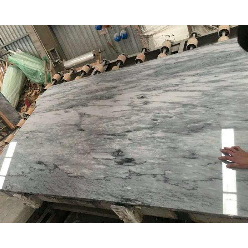 Flooring Tiles Slab Space Grey Marble Inlay Flooring Design