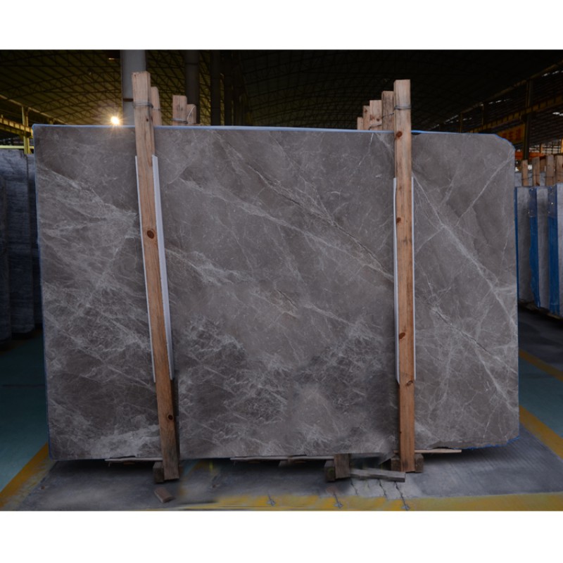 Korean Sunny Grey Marble Tiles And Marble Slab