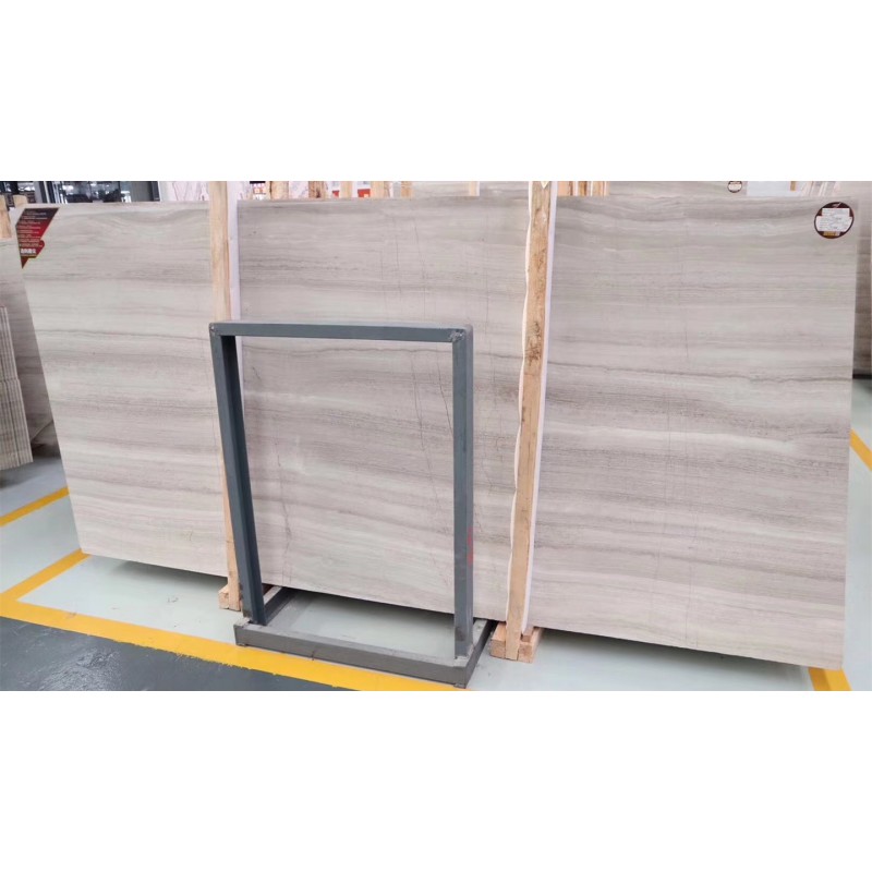 Wooden White Marble, With Natural Crystal Line, Nice For Indoors Flooring And Wall