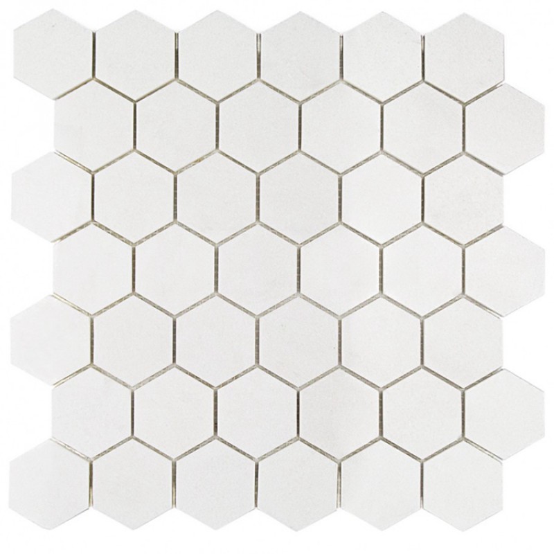 Factory Price Thassos White Marble Hexagon Mosaic Tile