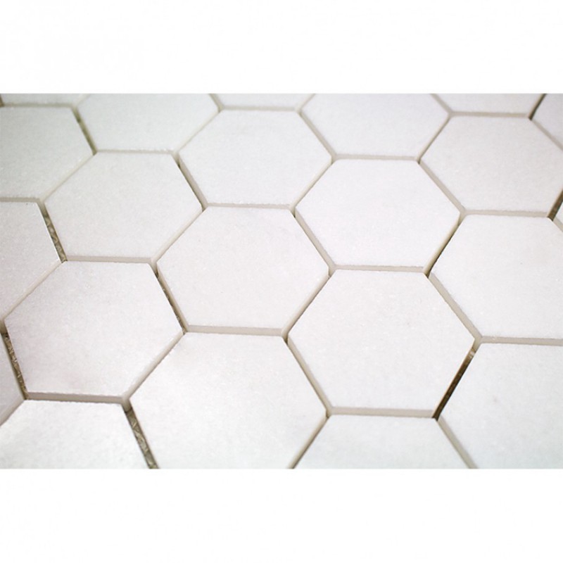 Factory Price Thassos White Marble Hexagon Mosaic Tile